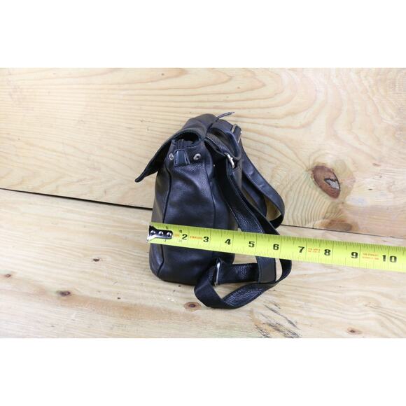 American Leather Co Backpack Black Leather Liberty Bag - Picture 12 of 12